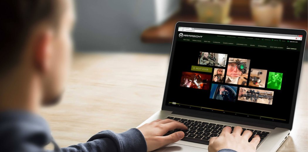 Сайт бренду «Armasight»