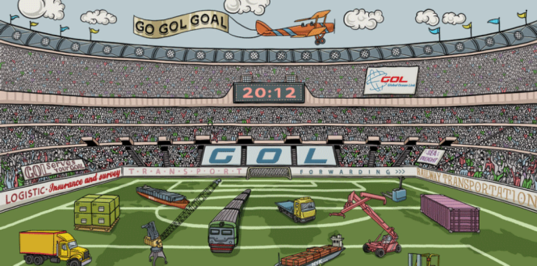 Календар компанії «Global Ocean Link» на 2012 рік