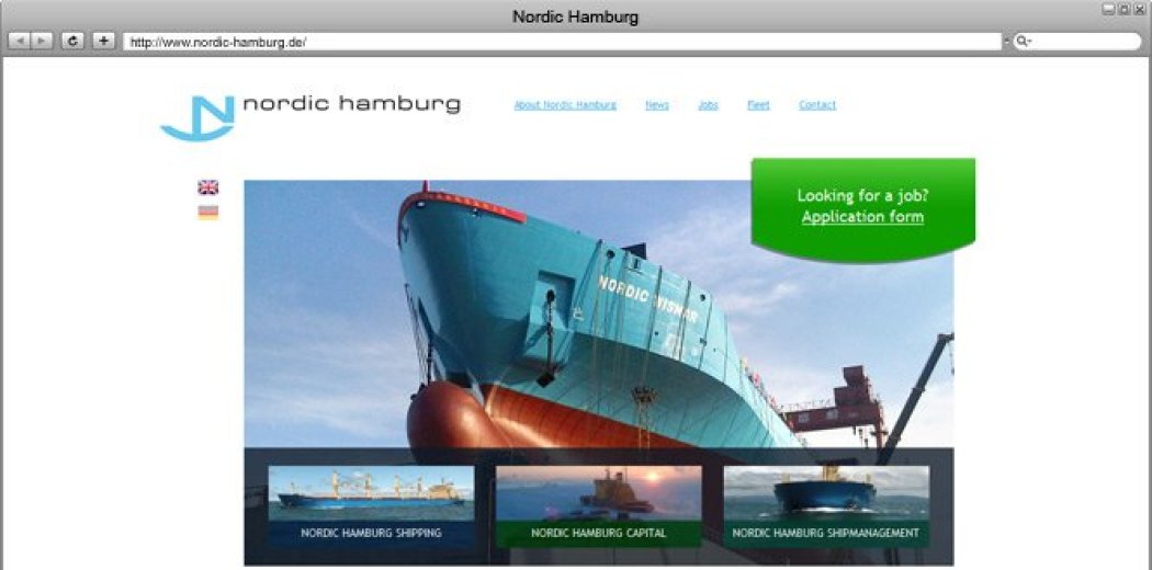 Сайт «Nordic Hamburg Group»