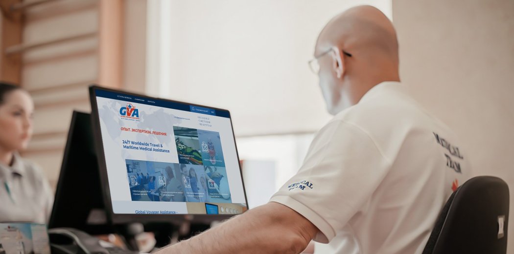 Корпоративний сайт компанії Global Voyager Assistance
