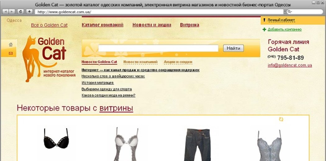 Перша версія Golden Cat
