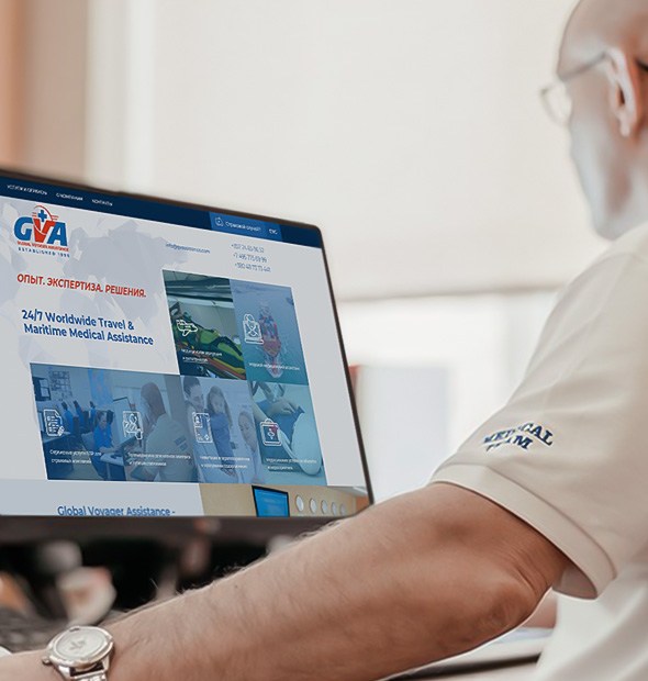 Корпоративный сайт компании Global Voyager Assistance