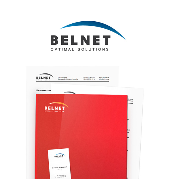 Фирменный стиль интернет-провайдера «Belnet»